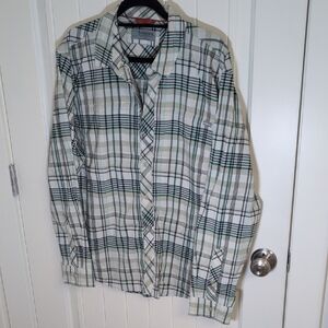 Simms Green and White Checkered Shirt